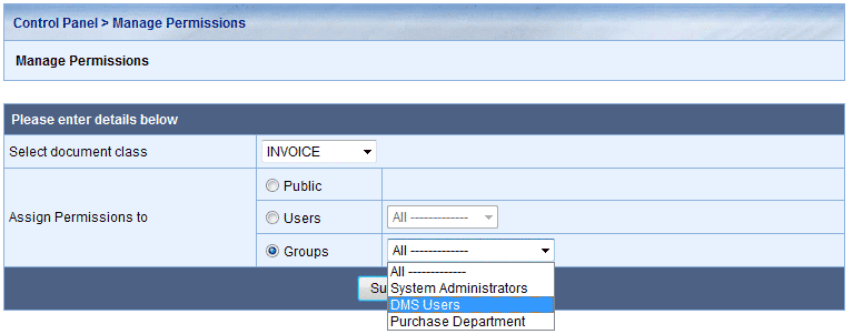 Manage Group Permission