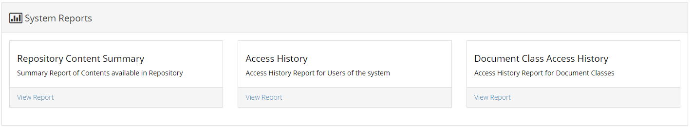 System Reports