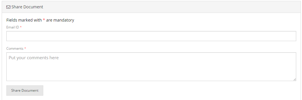 Share Document Form