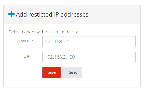 Add IP Restrictions