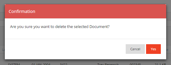 Delete Documents - Alert