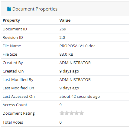 Document Properties