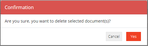 Delete Documents - Alert