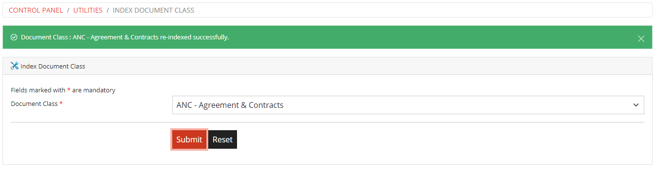 Index Document Classes