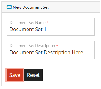 Add Document Sets