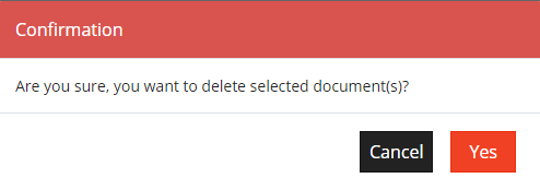 Delete Documents - Alert