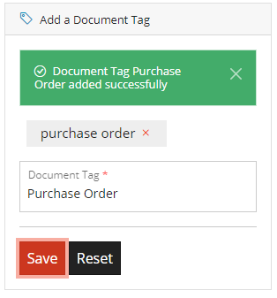 Document Tag Form