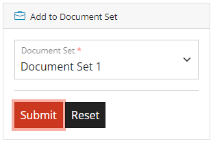 Add to Document Set