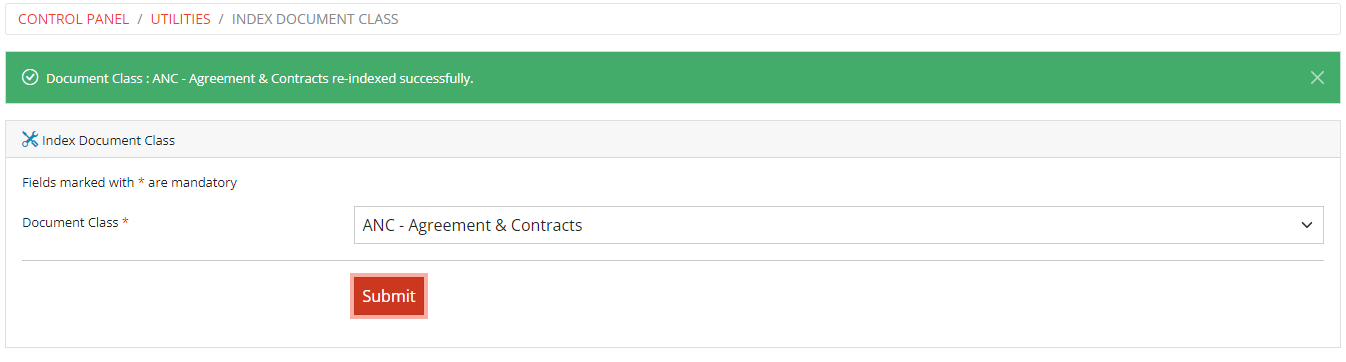 Index Document Classes