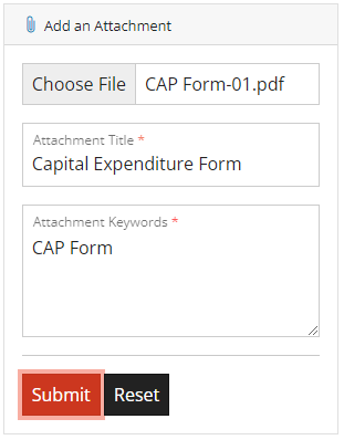 Add Document Attachment Add Document Attachment