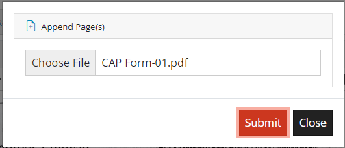 Append Pages to PDF Document Append Pages to PDF Document
