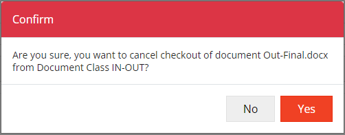 Cancel Document Checkout Cancel Document Checkout