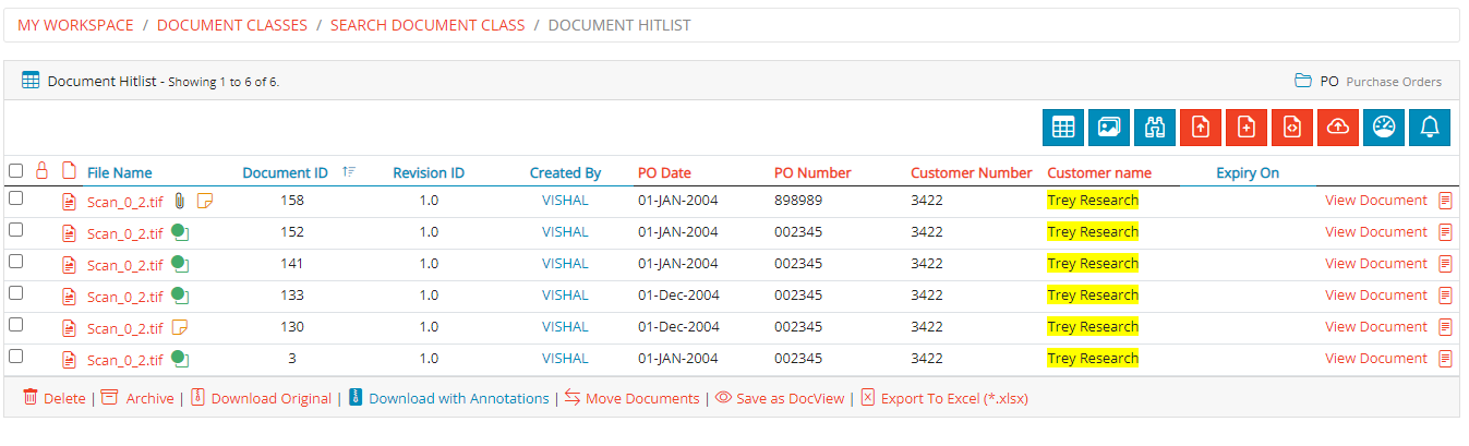 Document Hit-list Document Hit-list