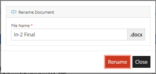 Rename Document Rename Document