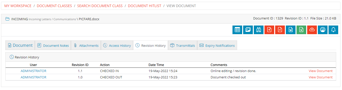 Revision History Revision History