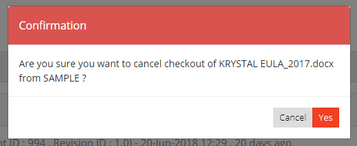 Cancel Document Checkout