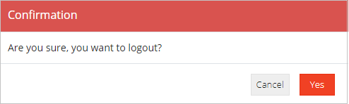 Logout Confirmation