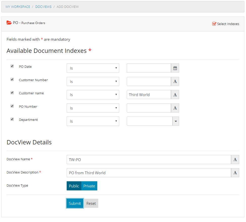 DocViews - Step 2