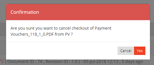 Cancel Document Checkout