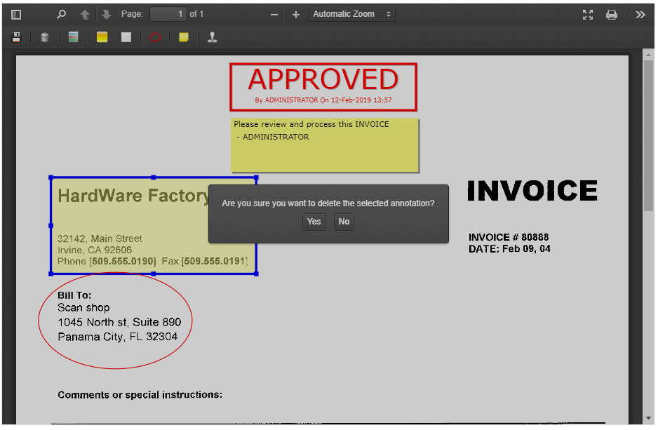 Delete Annotation