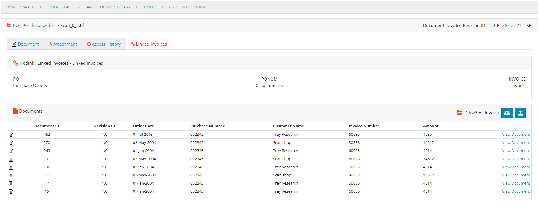 Document Hotlink