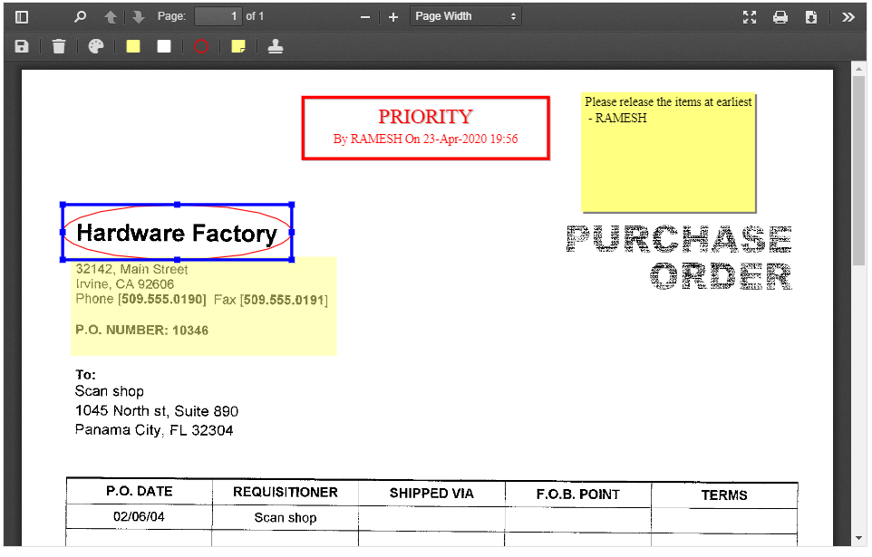 Document Viewer - Circle / Ellipse Annotation Document Viewer - Circle / Ellipse Annotation