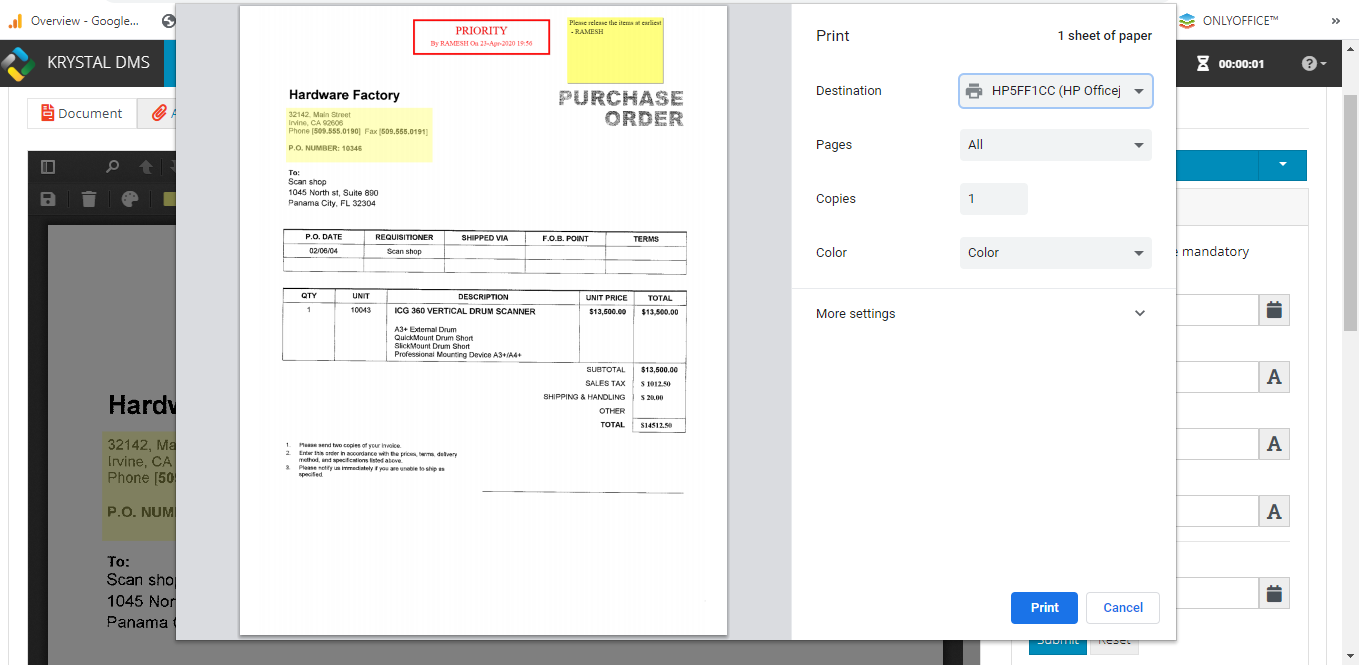 Document Viewer - Print Document Document Viewer - Print Document